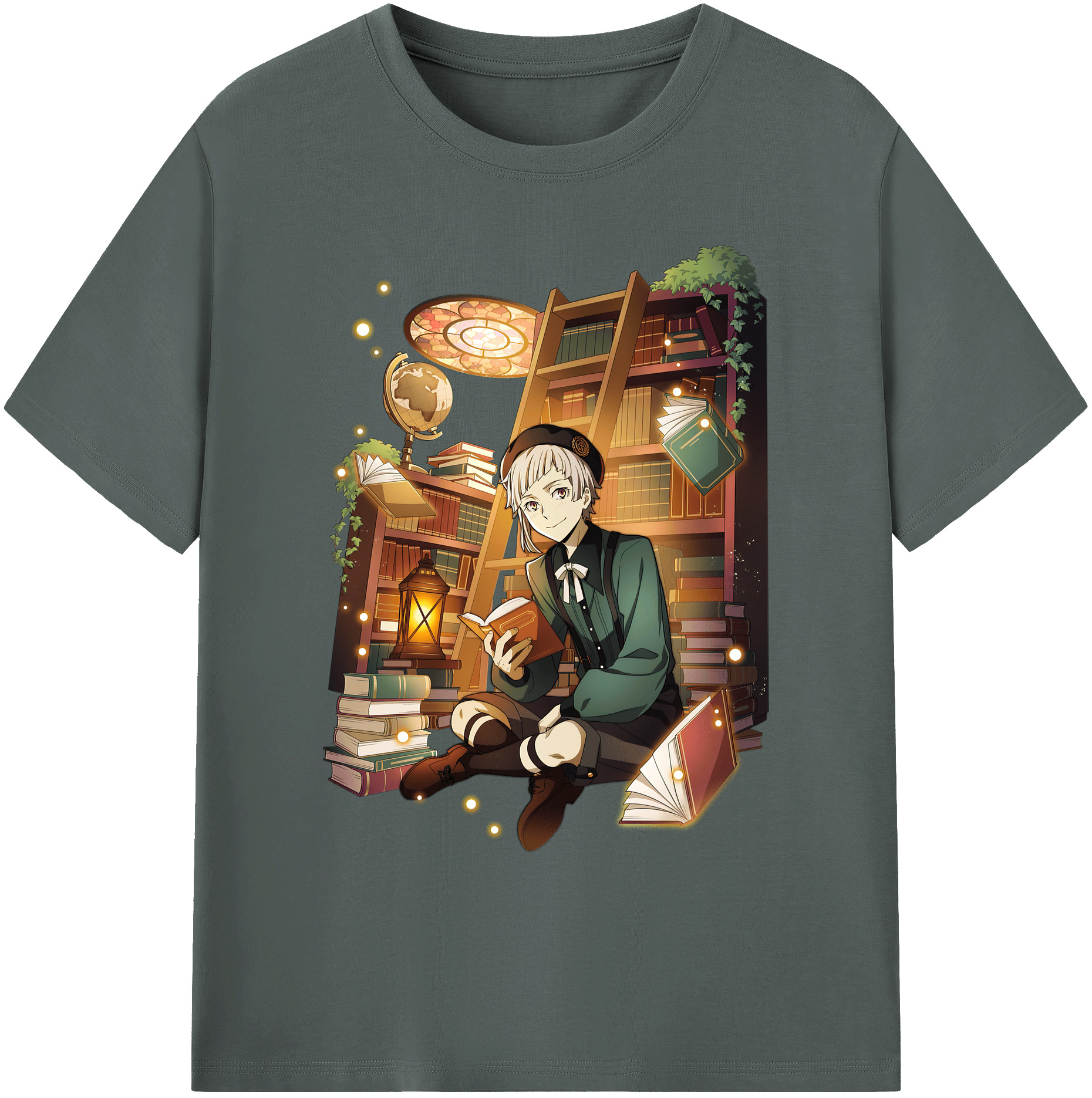 （画像用） 文豪ストレイドッグス Bungo Stray Dogs 綿100％ メンズ半袖Tシャツ｜肌触りやわらか＆通気性